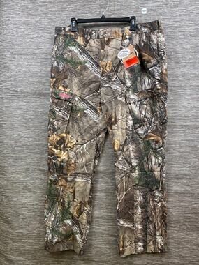 Magellan Outdoors Twill Cargo Hunting Pants Womens XXL Brown Camo Realtry NEW
